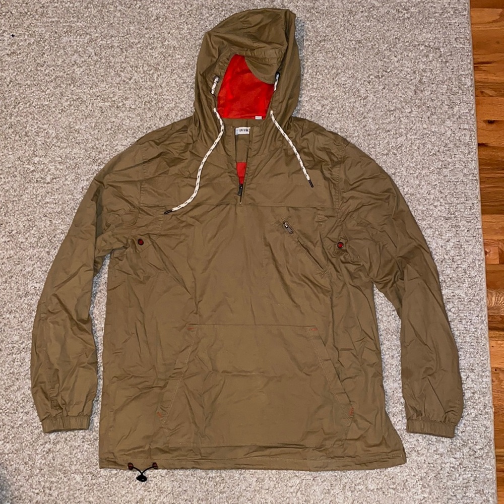Khaki anorak jacket